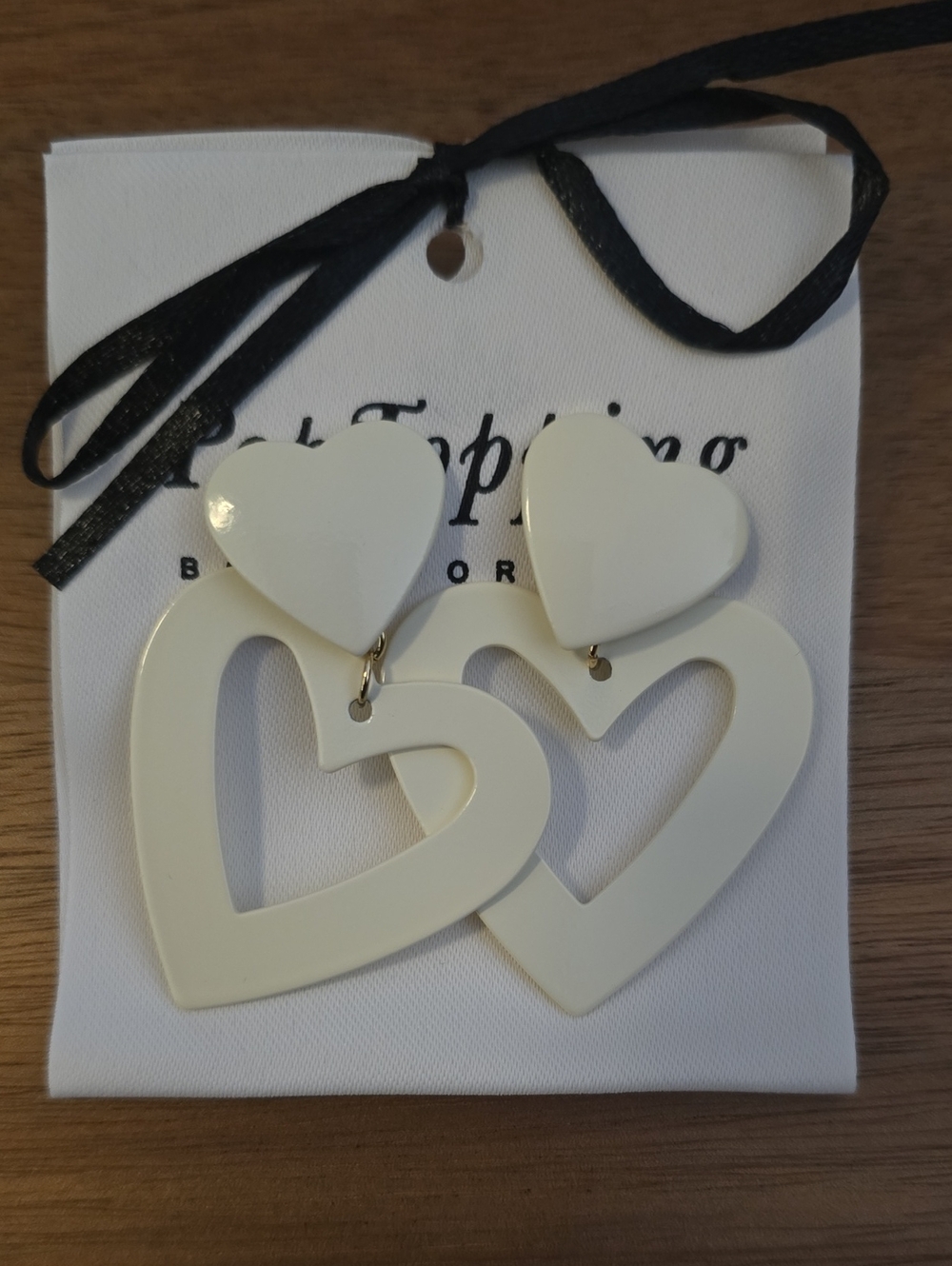 White Heart Drop Earrings - Women's Fashion Jewelry
